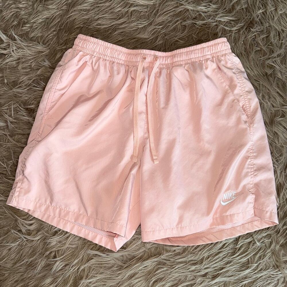 Nike Men's Athletic Drawstring Mesh Interior Shorts Pink size L